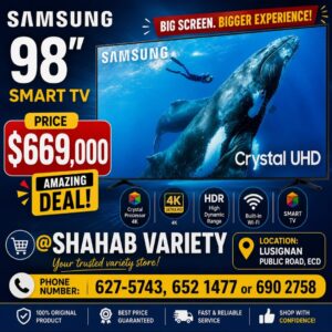 Samsung 98" Crystal UHD 4K Smart TV